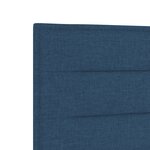 vidaXL Tête de lit Design Lignes Bleue 160 cm Tissu