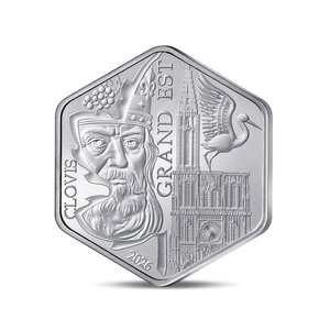 Collection des régions - Grand Est Monnaie de 10€ Argent hexagonale