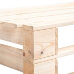 vidaXL Canapé d'angle palette de jardin bois de pin imprégné