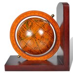 vidaXL Serre-livre Globe 2 Pièces