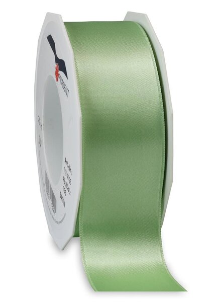 Satin double face 25-m-rouleau 40 mm vert clair