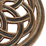 vidaXL Socle de parasol Bronze 44x44x31 cm Fonte