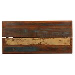 vidaXL Ensemble de bar 7 Pièces Bois de récupération et cuir véritable