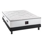 Ensemble sommier + matelas bois massif 160 x 200 cm