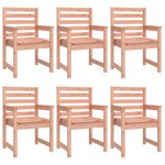 vidaXL Ensemble à manger de jardin 7 Pièces bois massif Douglas