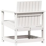 vidaXL Chaise de jardin blanc 62x56x77 cm bois de pin massif