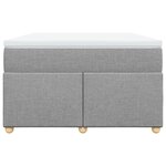 vidaXL Sommier à lattes de lit avec matelas Gris clair 120x200cm Tissu