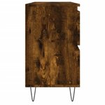 vidaXL Armoire salle de bain chêne fumé 80x33x60cm bois d'ingénierie