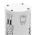 vidaXL Porte-parapluie Femmes Acier Blanc