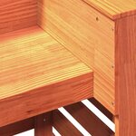 vidaXL Table de bar d'extérieur cire marron bois massif de pin