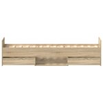 vidaXL Cadre de lit sans matelas chêne sonoma 90x200 cm
