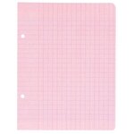 Sachet 50 feuilles perforées seyès 80 g rose format 17 x 22 cm CONQUERANT