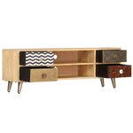 vidaXL Meuble TV 120x30x40 cm Bois massif de manguier