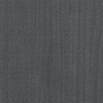 vidaXL Cadre de lit Gris Bois de pin massif 135x190 cm Double