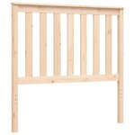 vidaXL Cadre de lit et tête de lit 100x200 cm bois massif