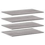 vidaXL Étagères murales 4 Pièces sonoma gris 80x50x1 5 cm bois ingénierie