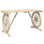 vidaXL Table de jardin 115x55x65 cm bois de sapin massif