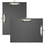 Porte-bloc Double Clip Papier Enduit - Format 23x32cm Pour A4 - Noir - X 10 - Exacompta