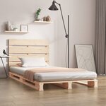 vidaXL Cadre de lit 90x200 cm Bois de pin massif