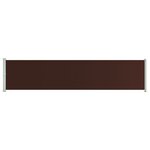 vidaXL Auvent latéral rétractable de patio 140x600 cm Marron