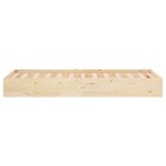 vidaXL Cadre de lit bois massif 75x190 cm petit simple