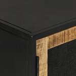 vidaXL Buffet avec 2 portes 55x35x75 cm bois massif manguier et fer