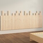 vidaXL Tête de lit murale 204x3x80 cm Bois massif de pin