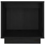 vidaXL Table de chevet Noir 40x30x40 cm Bois de pin solide