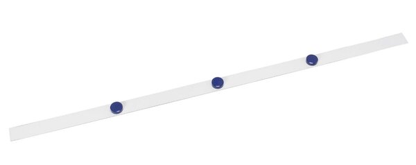 Bande métallique souple 1m avec 3 aimants 30 mm Blanc MAUL