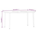 vidaXL Ensemble de salle à manger de jardin avec coussins 5 Pièces Beige