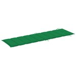 vidaXL Chaise longue de jardin avec coussin Bois d'acacia solide