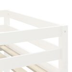 vidaXL Lit mezzanine enfants échelle blanc 90x190 cm bois pin massif