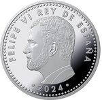 Pièce de monnaie en Argent 10 Euro g 27 Millésime 2024 World of Football UEFA EURO GERMANY