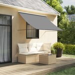vidaXL Auvent rétractable anthracite 200x150 m tissu et acier