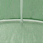 vidaXL Serre avec cadre en acier vert 96 m² 16x6x2 85 m