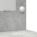 Ensemble de coiffeuse de 3 pièces vidaXL en bois d'ingénierie gris béton