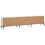 vidaXL Meuble TV à tiroir chêne sonoma 200x25x44 cm bois d'ingénierie