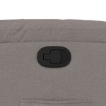vidaXL Fauteuil inclinable taupe tissu