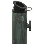 vidaXL Socle de parasol Vert 40x40x32 cm Fonte