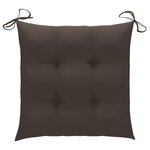vidaXL Chaises pliables de jardin lot de 4 avec coussins Bois d'acacia