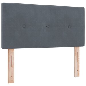 Tête de lit LED vidaXL capitonnée en boutons gris foncé 80 cm en velours