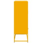 vidaXL Buffet haut jaune moutarde 68x39x111 5 cm acier laminé à froid