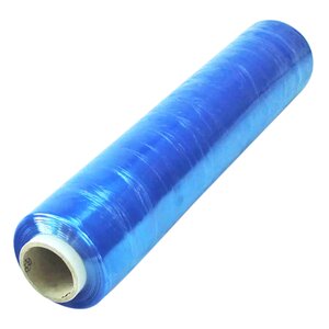 Film étirable manuel teinté bleu – (Carton de 6 bobines) 15µ 450 mm x 270 m – Bulteau Systems