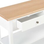 vidaXL Buffet Blanc 110x35x80 cm MDF