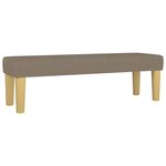 vidaXL Sommier à lattes de lit avec matelas Taupe 180x200 cm Tissu