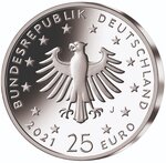 Pièce de monnaie 25 euro Allemagne 2021 J argent BE – Naissance du Christ