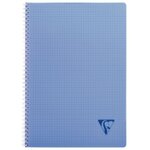 Cahier spirales clairefontaine linicolor - a4 21 x 29 7 cm - grands carreaux - 100 pages - lot de 5