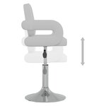 vidaXL Chaises pivotantes à manger lot de 2 blanc similicuir