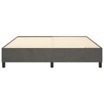 vidaXL Cadre de lit Gris foncé 160 x 200 cm Velours