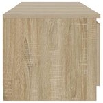 vidaXL Salon de jardin 3 Pièces avec coussins gris foncé Bambou